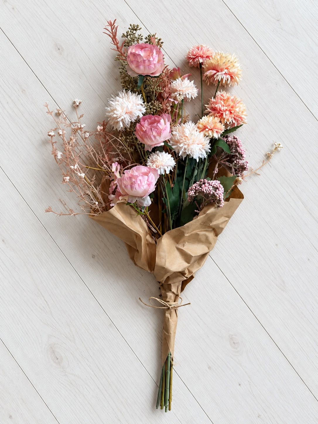 Bukett Rosa 60 cm – Kunstig Bukett
