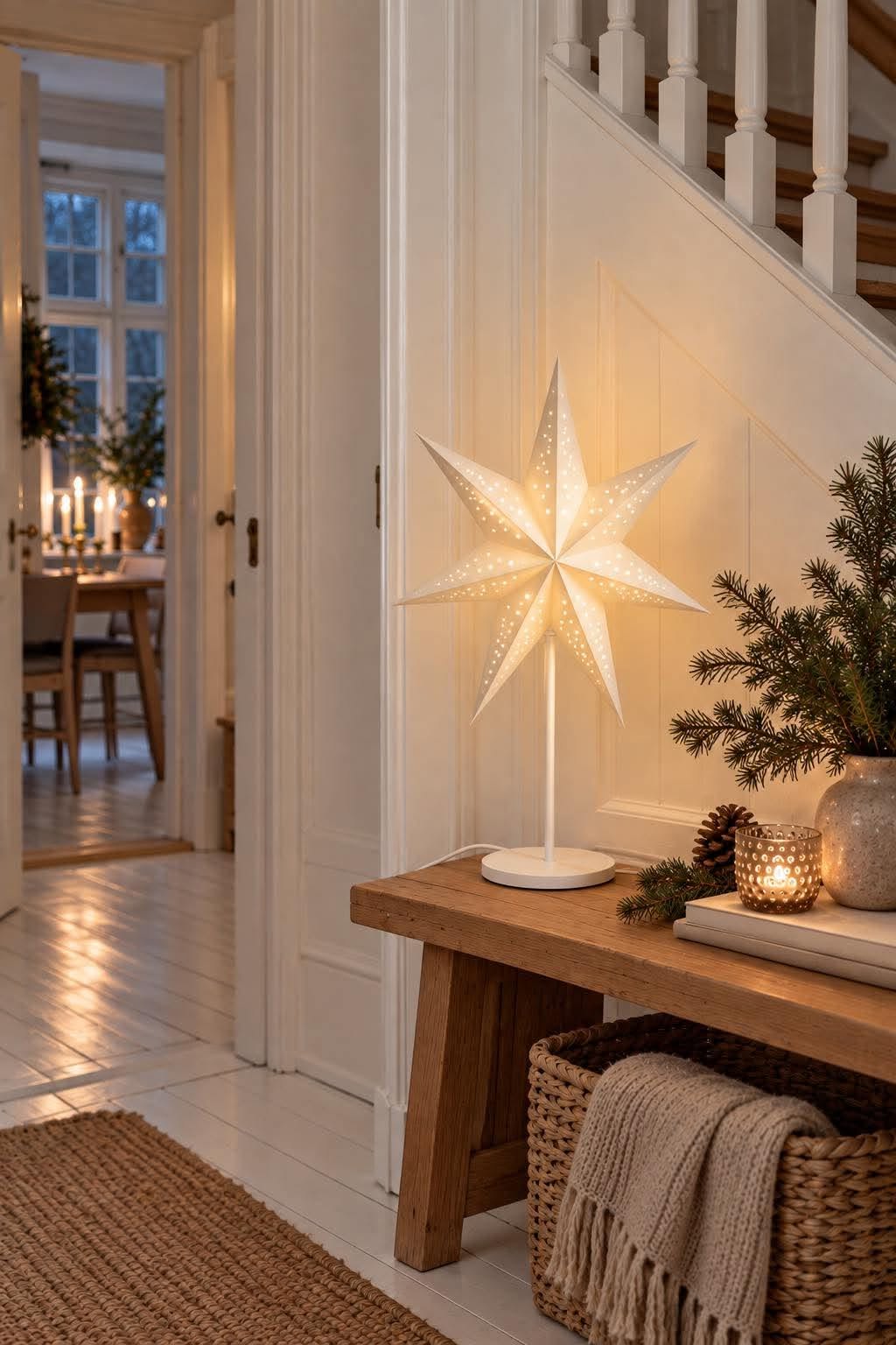 Stjernebordlampe - Hvit – Dekorativ lampe