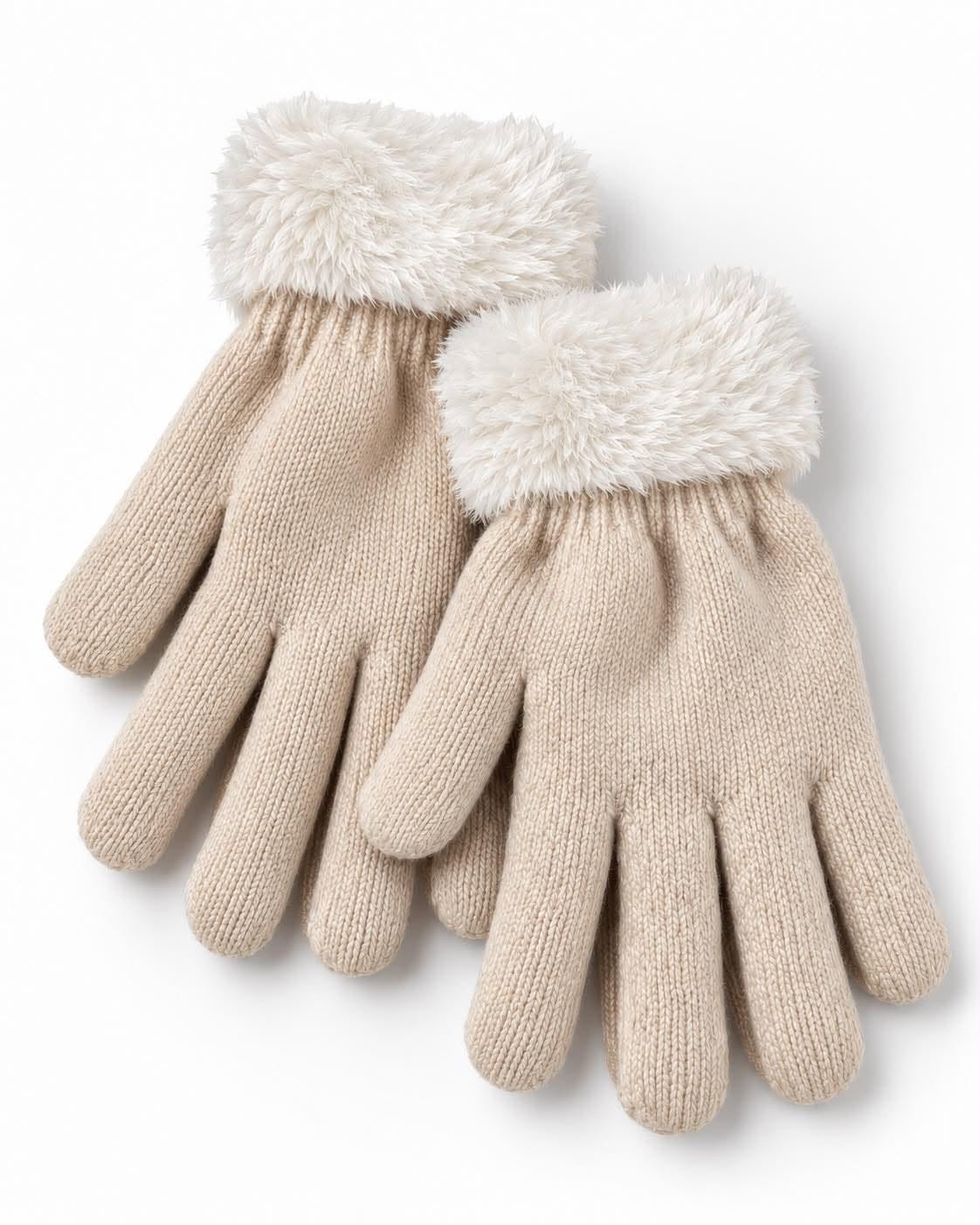 Hansker beige – Myke vinterhansker