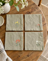 Munnserviett Flower - Pakke med 4 stk
