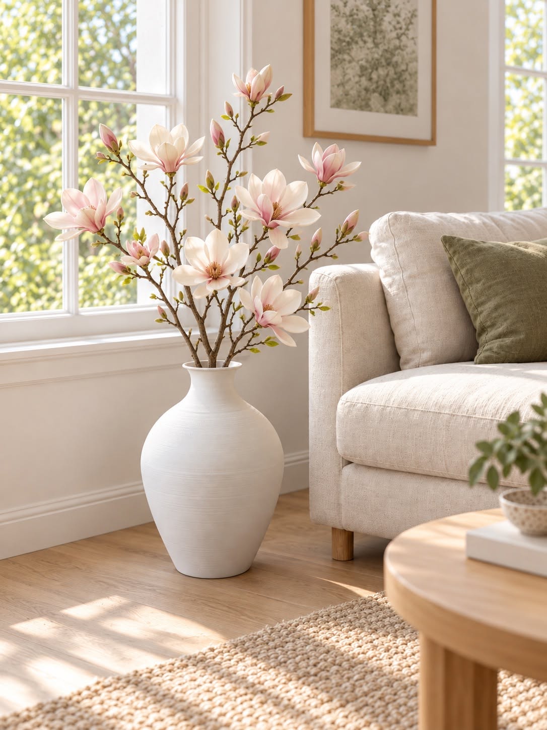 Vase metall - White – Matt hvit metallvase