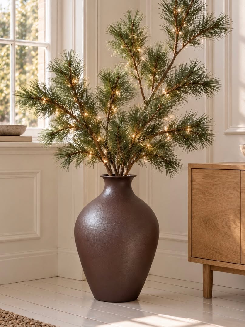 Vase metal - Brown – Mørkebrun metallvase
