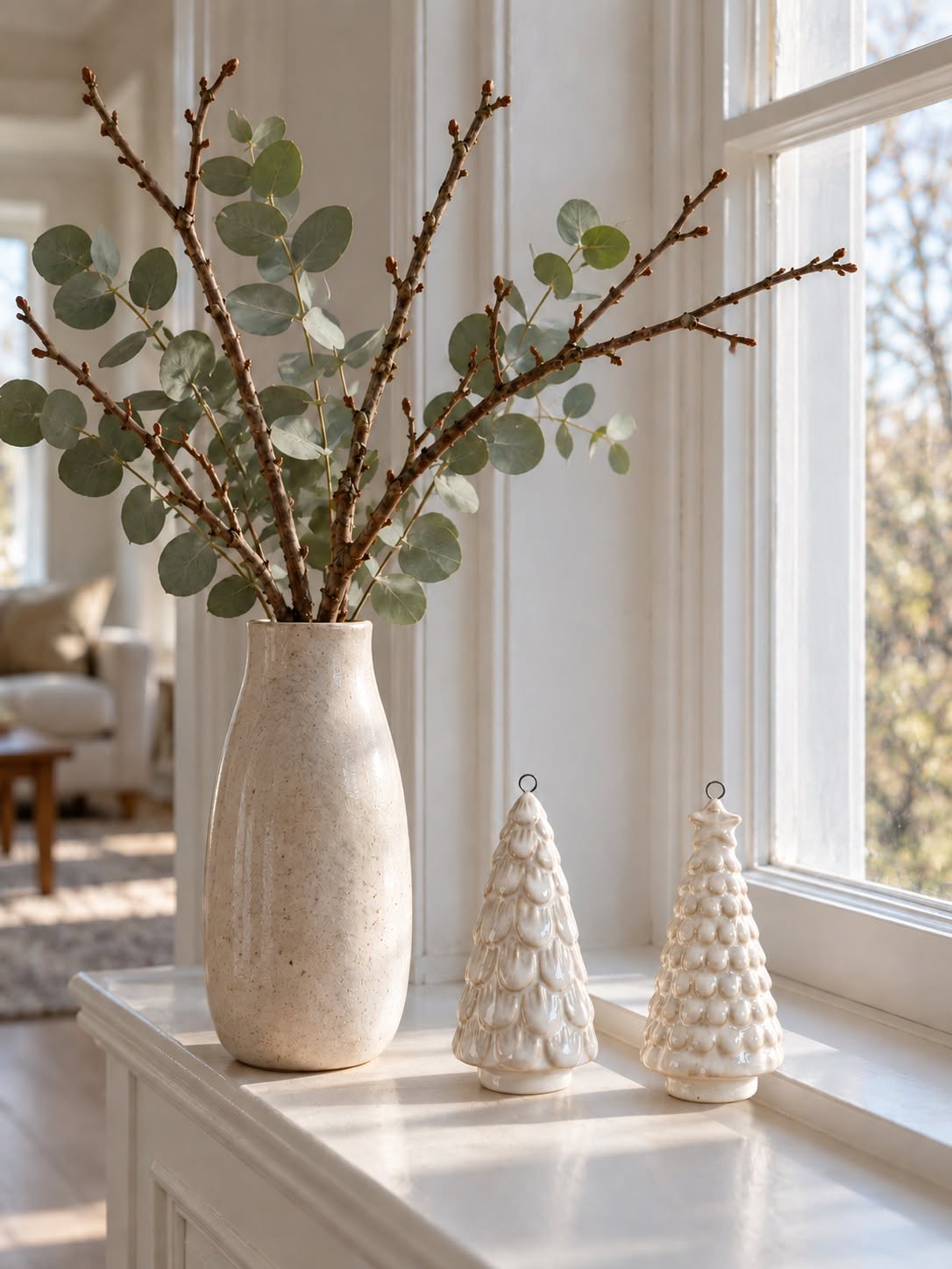Juletre porselen - White MIX