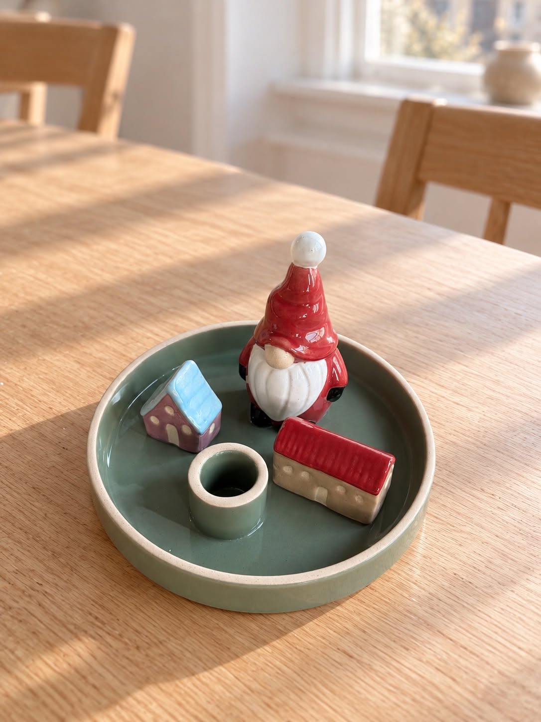 Lysestake Nisse med husene – Steintøy