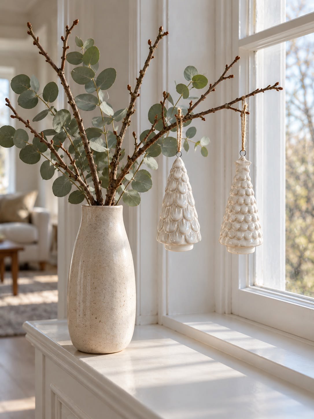 Juletre porselen - White MIX