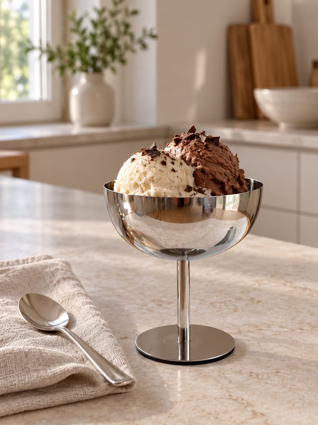 Isdessertskål – Rustfritt stål