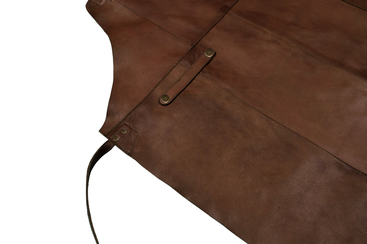 Skinnforkle Faust – Dark brown