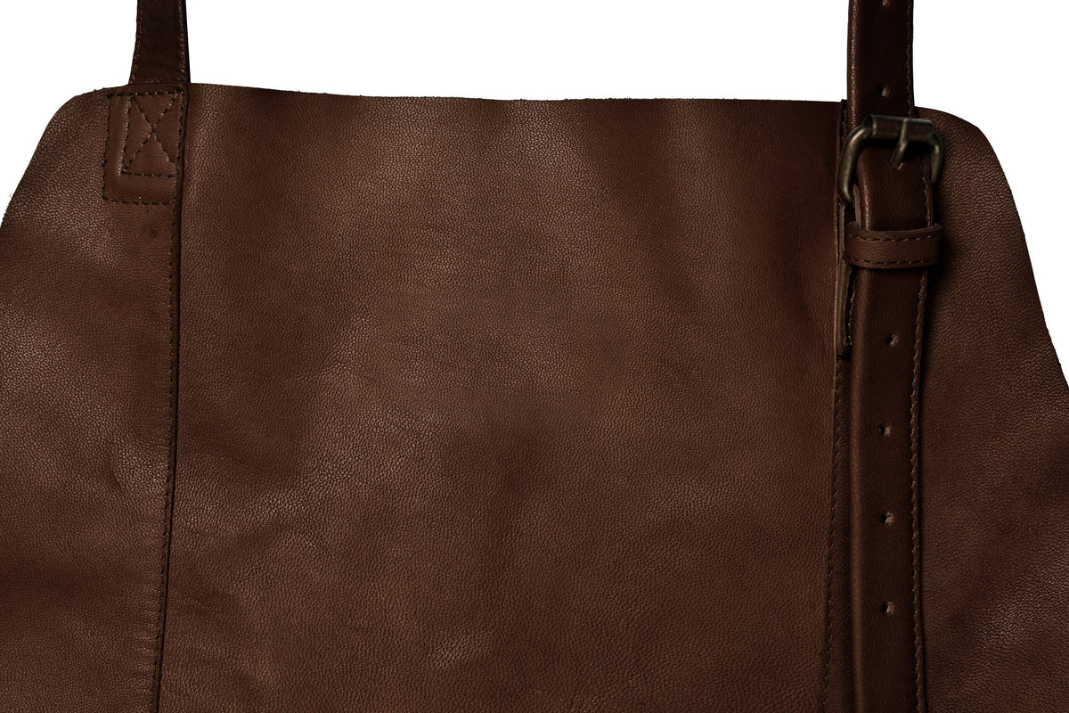 Skinnforkle Faust – Dark brown