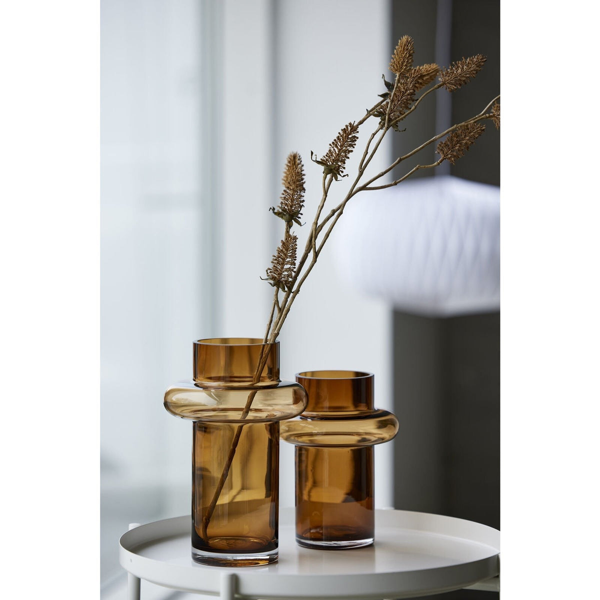 Vase i munnblåst glass - Lyngby amber