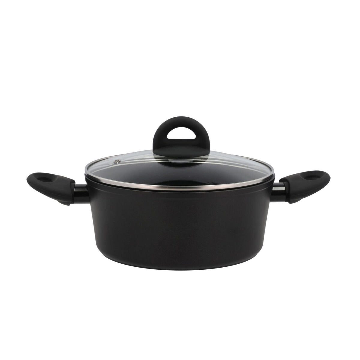 Gryte - Med glasslokk - Aluminium/keramisk belegg