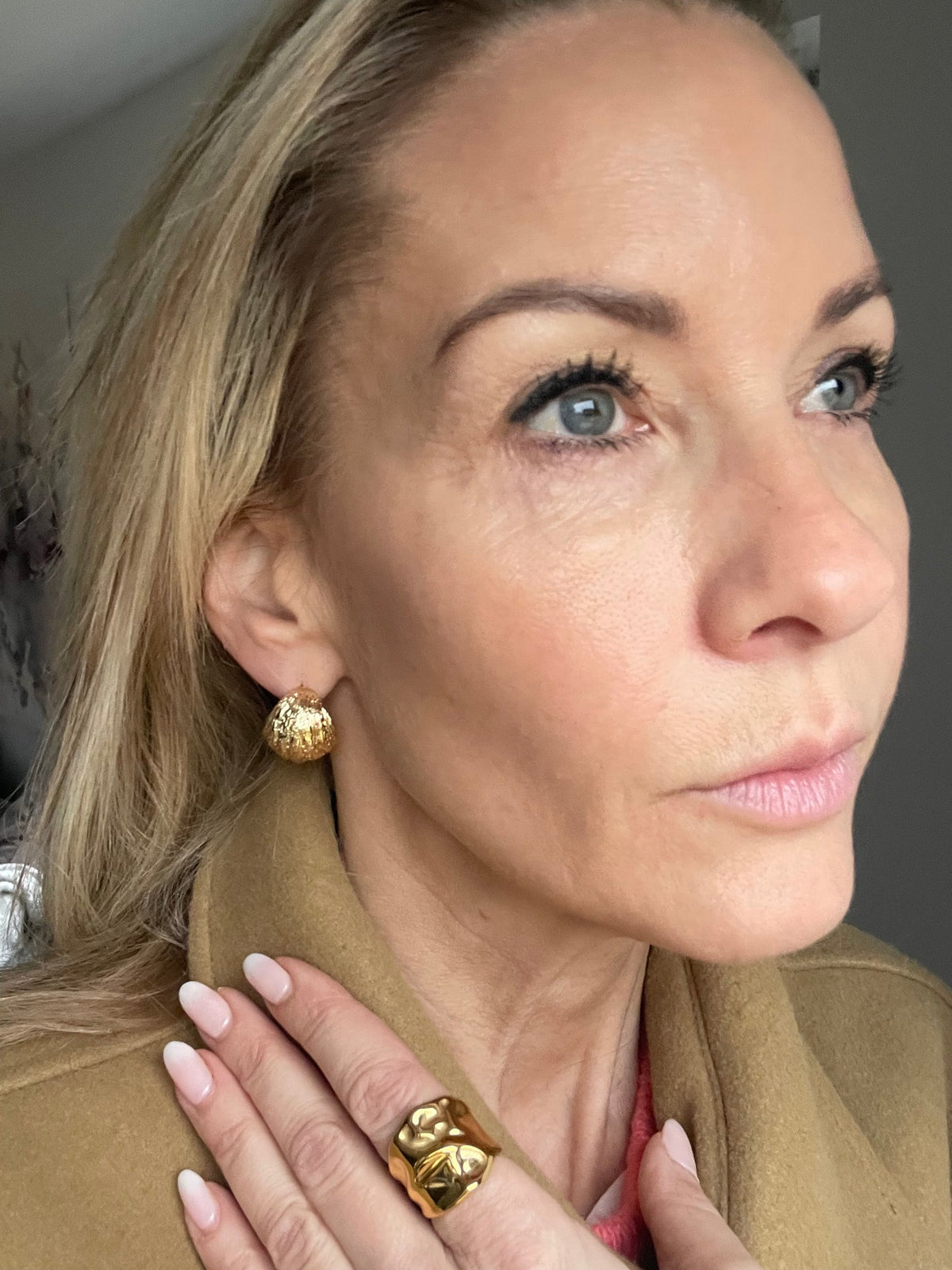 Øreringer MIRELLA - forgylt