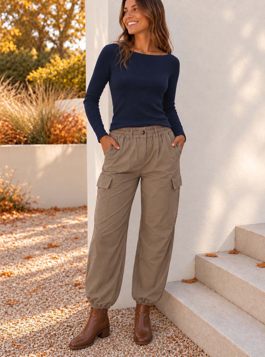 Bluse Ingrid - Navy Cashmere Mix