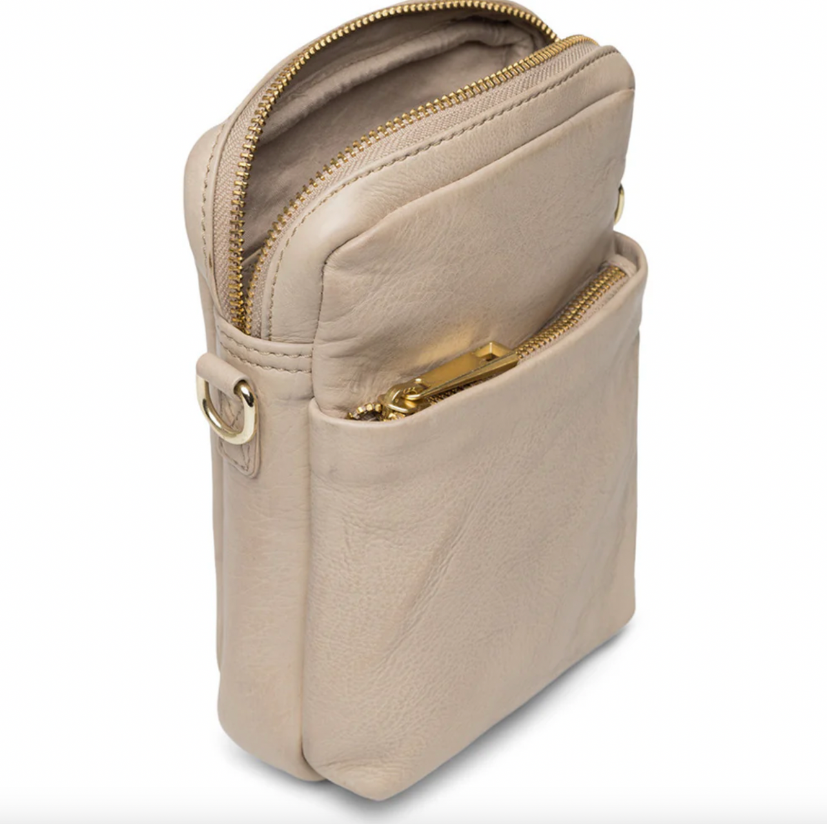 Mobilveske Liva - Sand / Gold