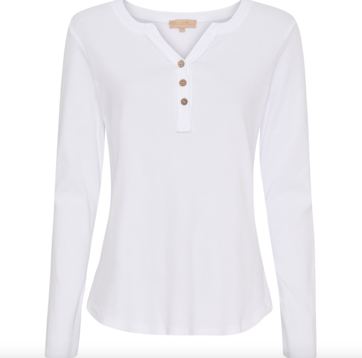 Bluse med knapper - Hvit