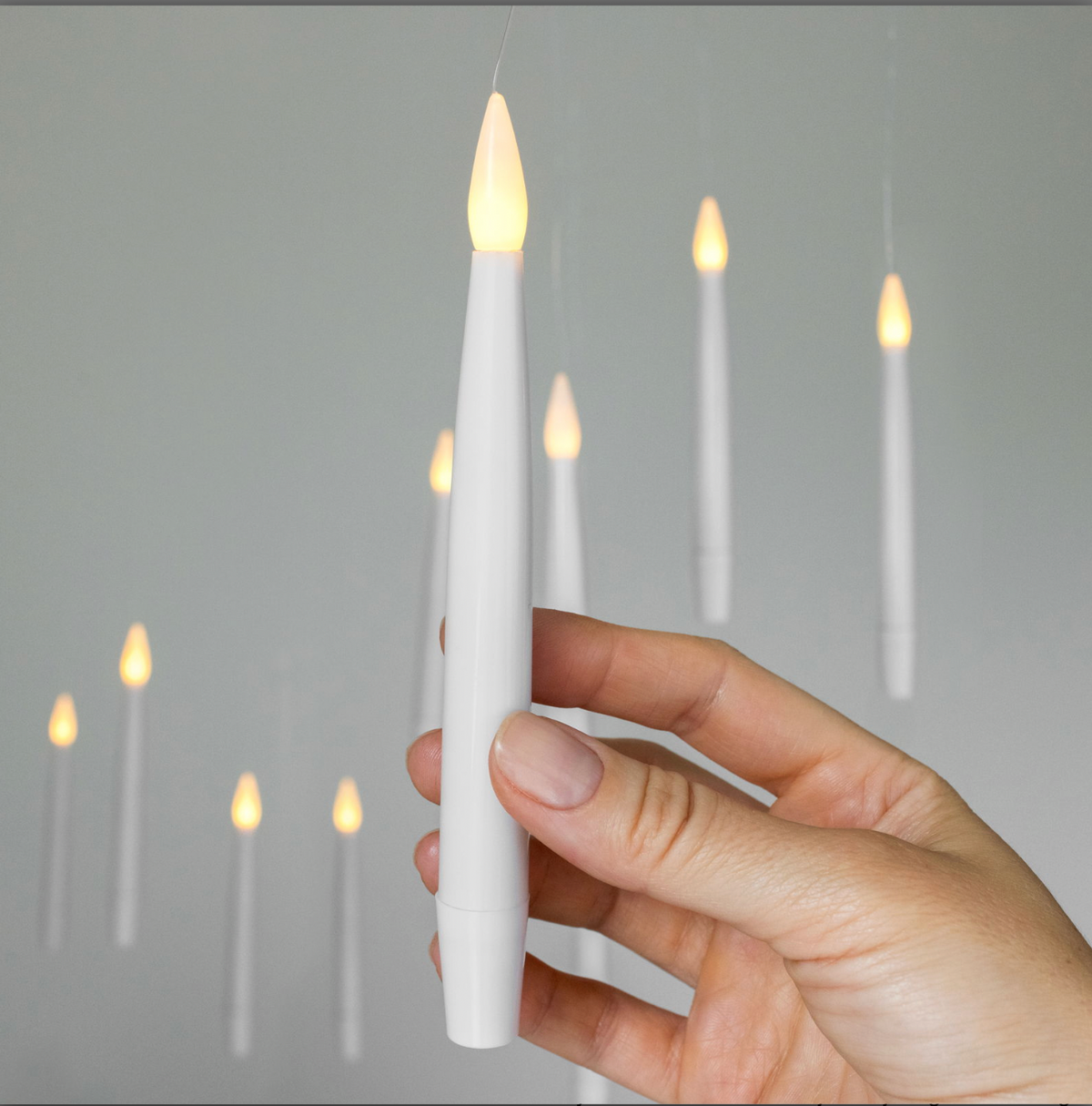 Svevende LED-lys - pakke med 10