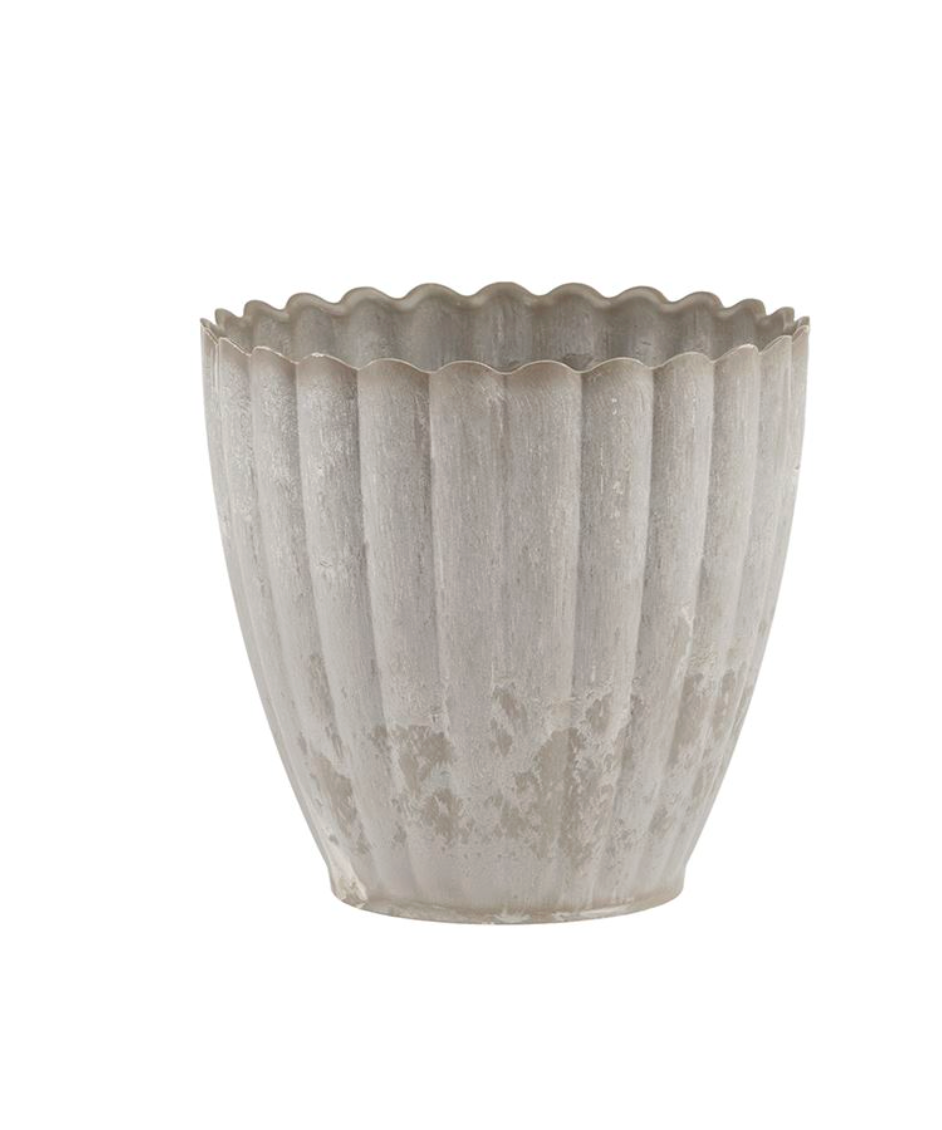 Potte i betong-look - Liten grå