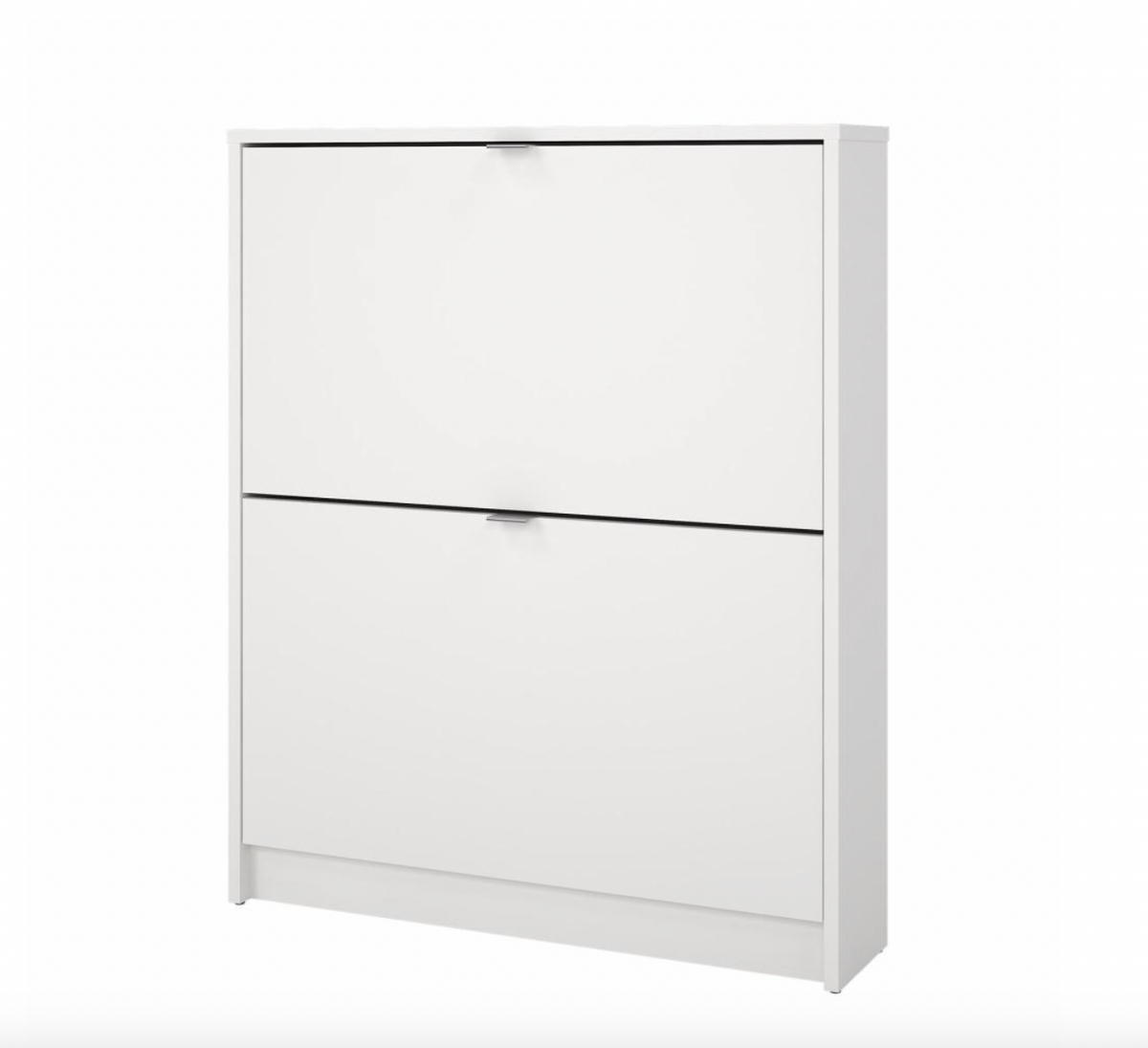 Skoskap med 2 rom + 2 lag - White