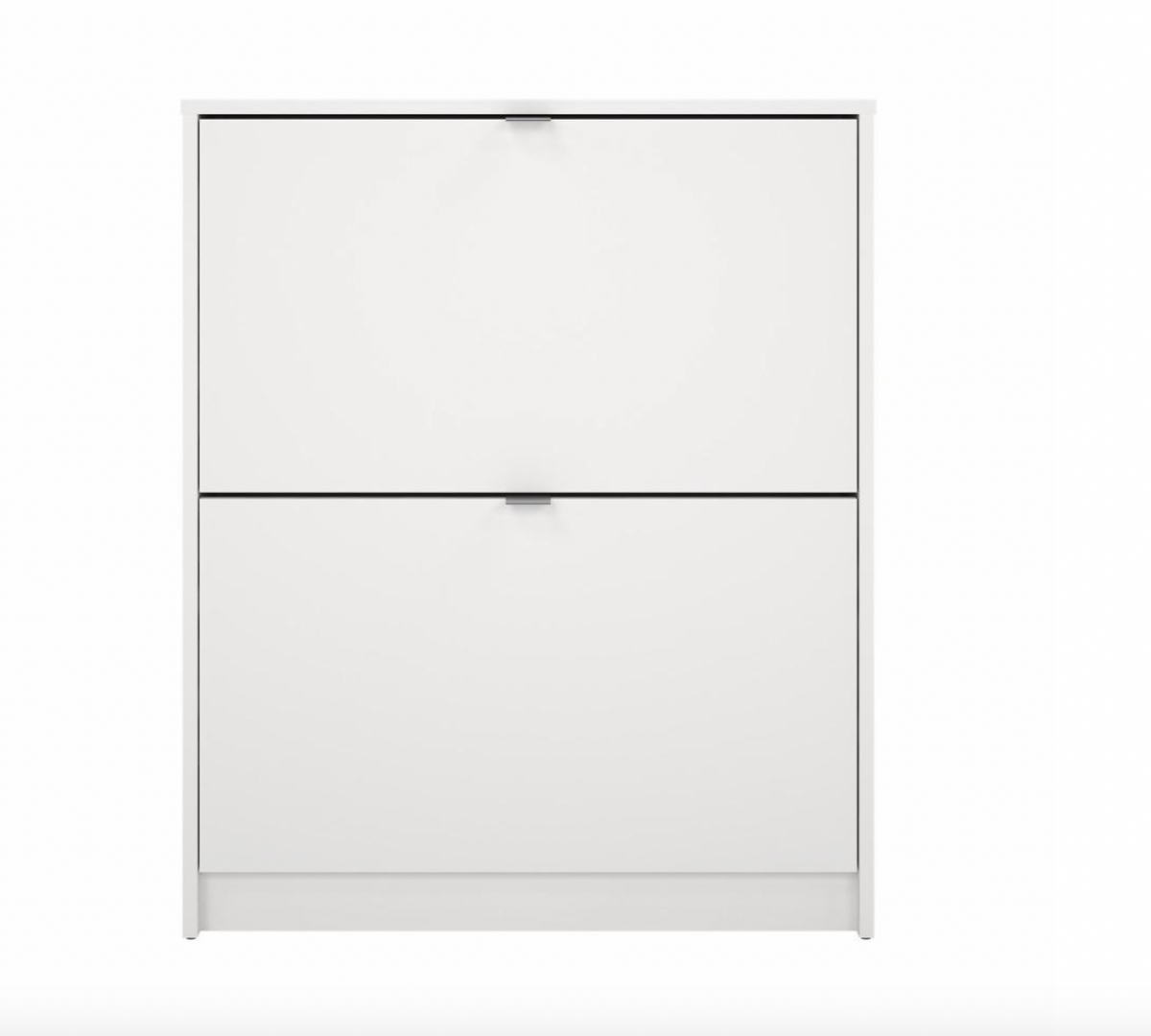 Skoskap med 2 rom + 2 lag - White