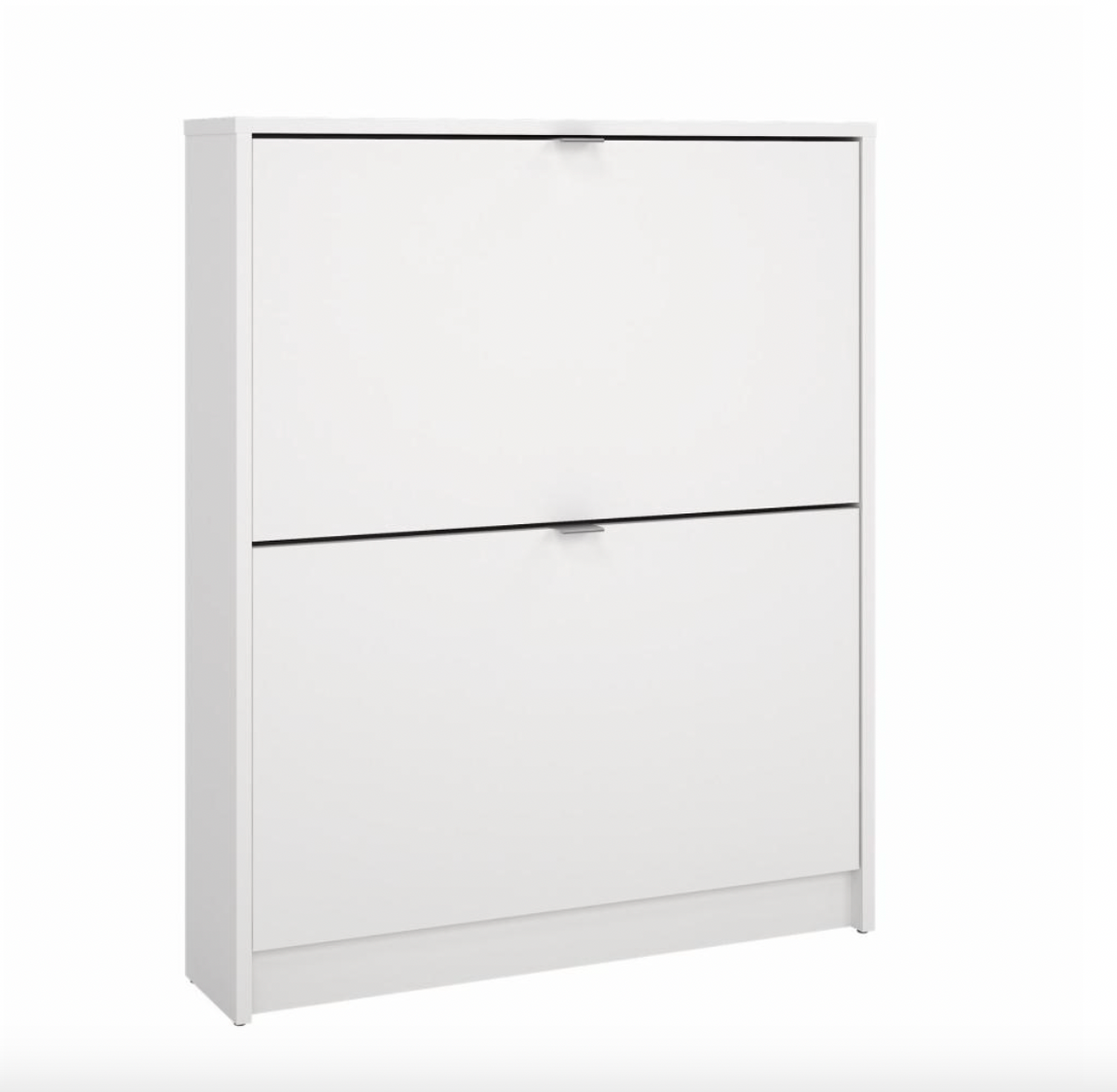 Skoskap med 2 rom + 2 lag - White