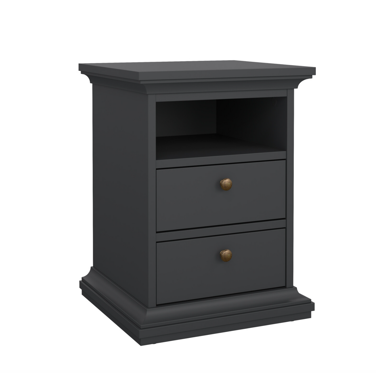Nattbord Paris Grey – 2 skuffer