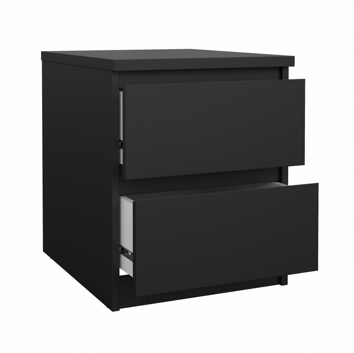Nattbord - Black 2 skuffer i sort