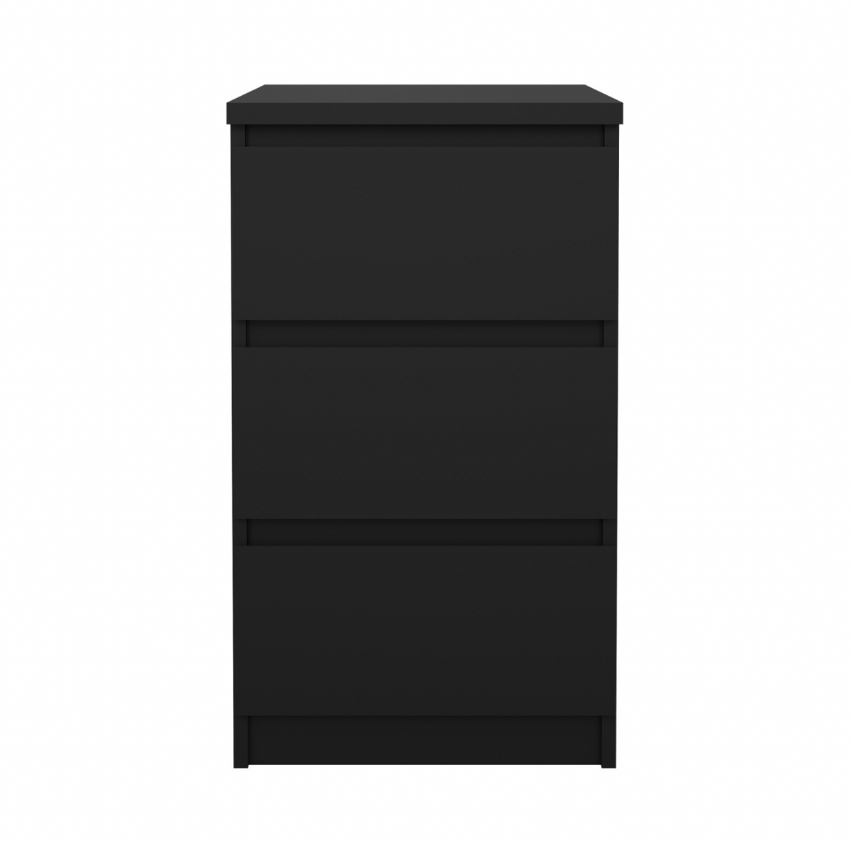 Nattbord 3 skuffer - Black