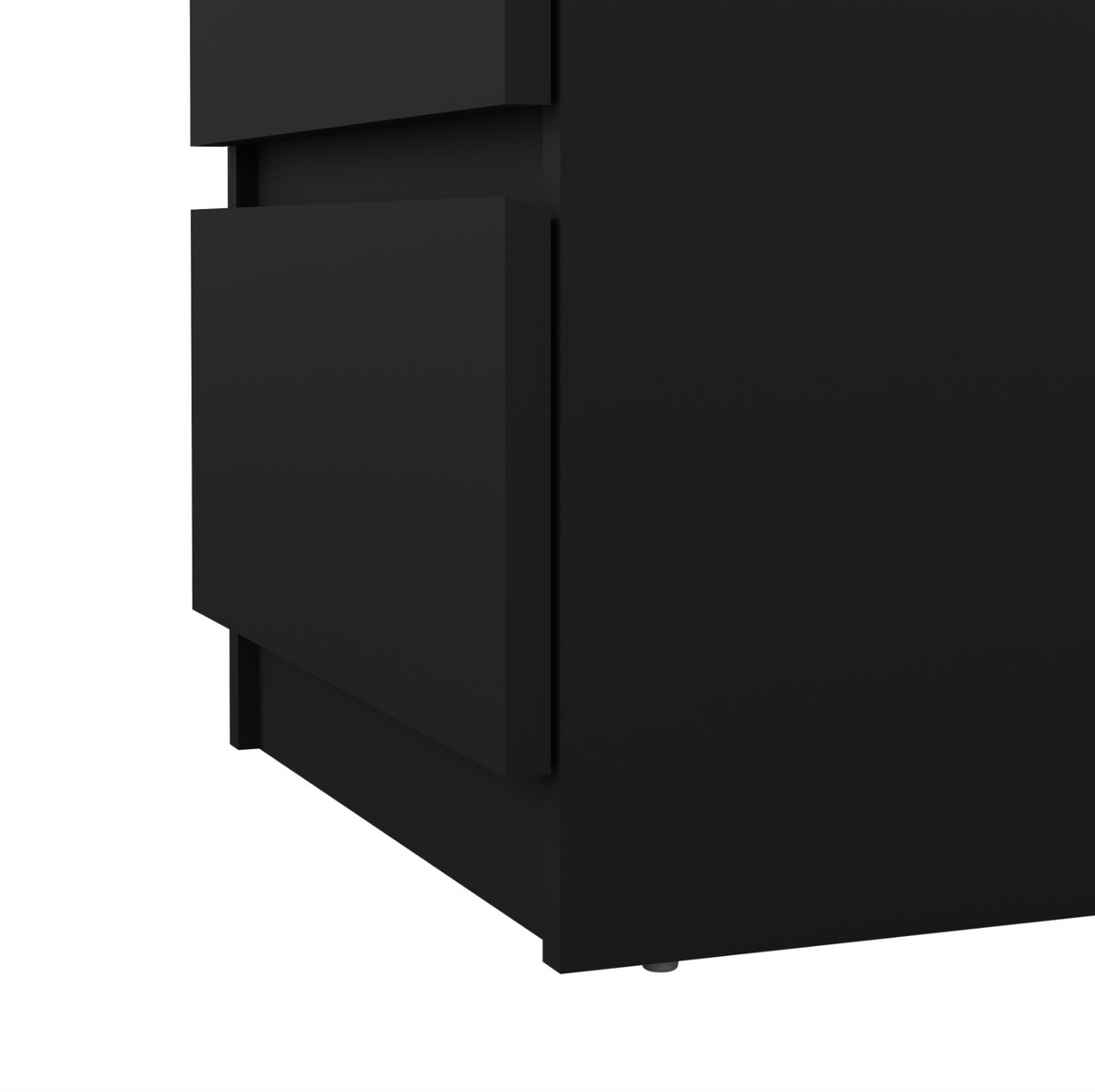 Nattbord 3 skuffer - Black