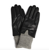 Skinnhanske med nedbrettbar strikk - Black/Grey