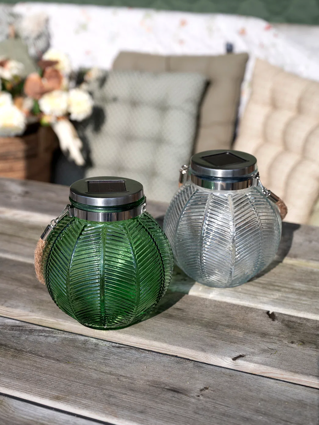 Lanterne med solceller – Nancy clear