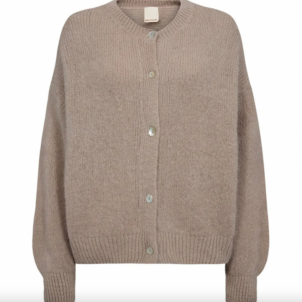Alpaca cardigan Depeche - Sand
