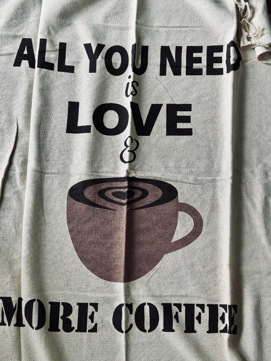 Plaid recycling bomull - Coffee