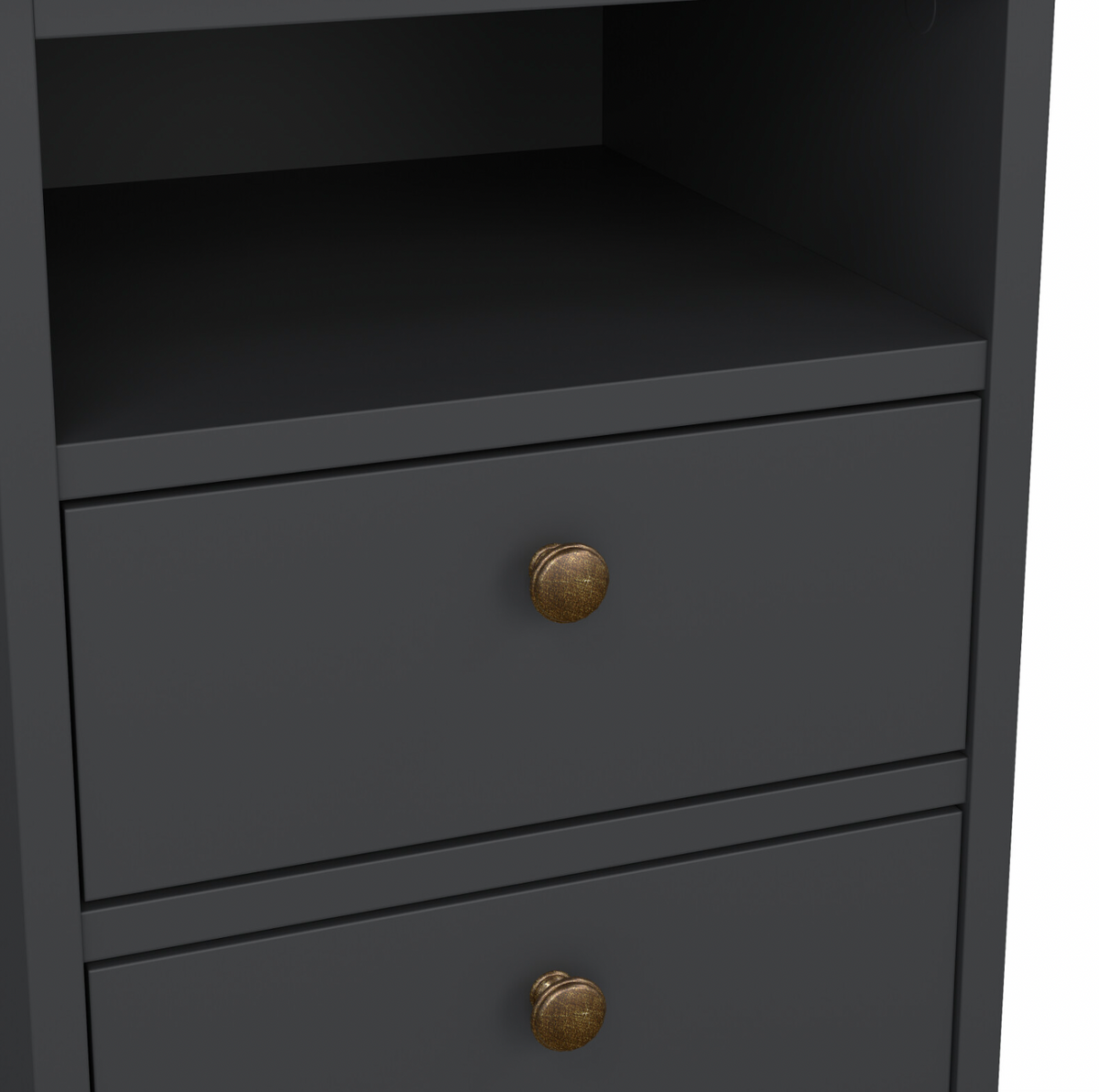 Nattbord Paris Grey – 2 skuffer