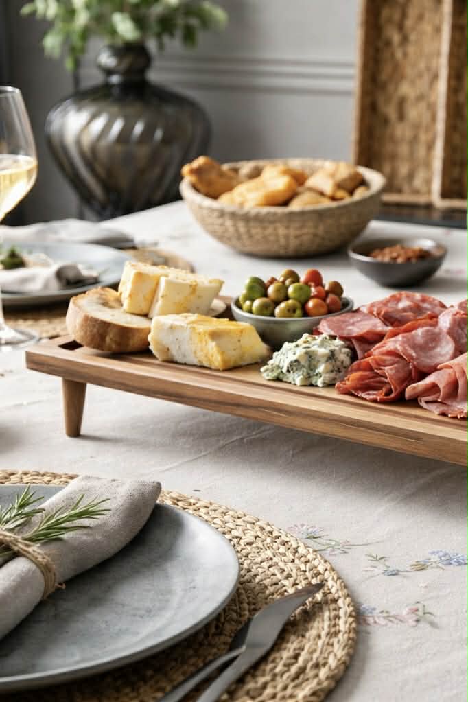 Brett med ben i akasietre - Perfekt til tapas