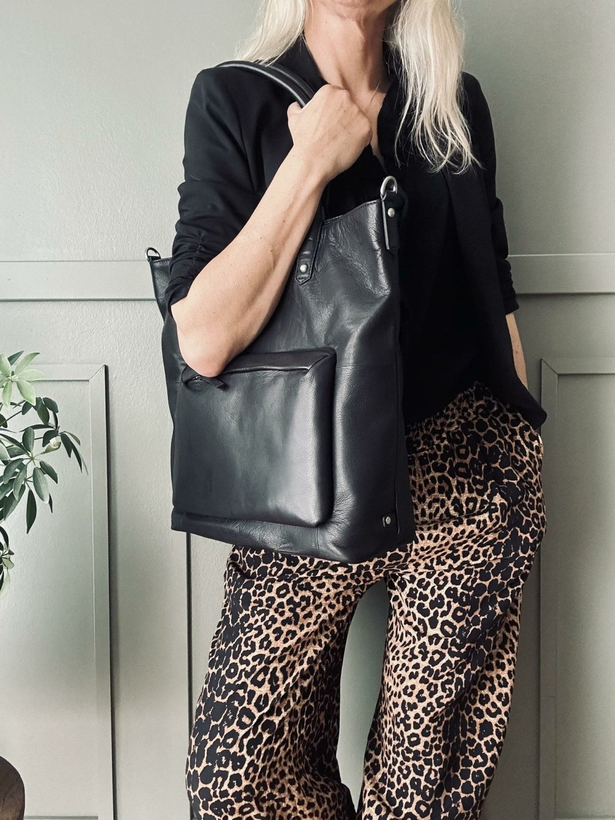 Arbejdstaske / Shopper – Black Lisa - VIAMAJA.DK
