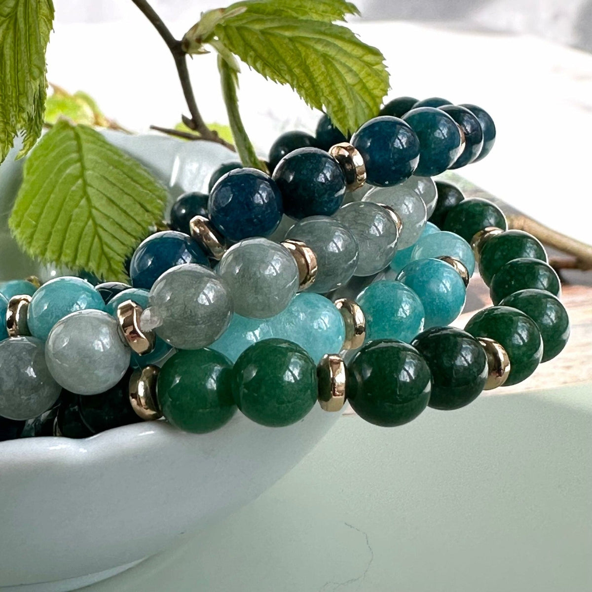 Armbånd Mollie – Green mix - VIAMAJA.DK