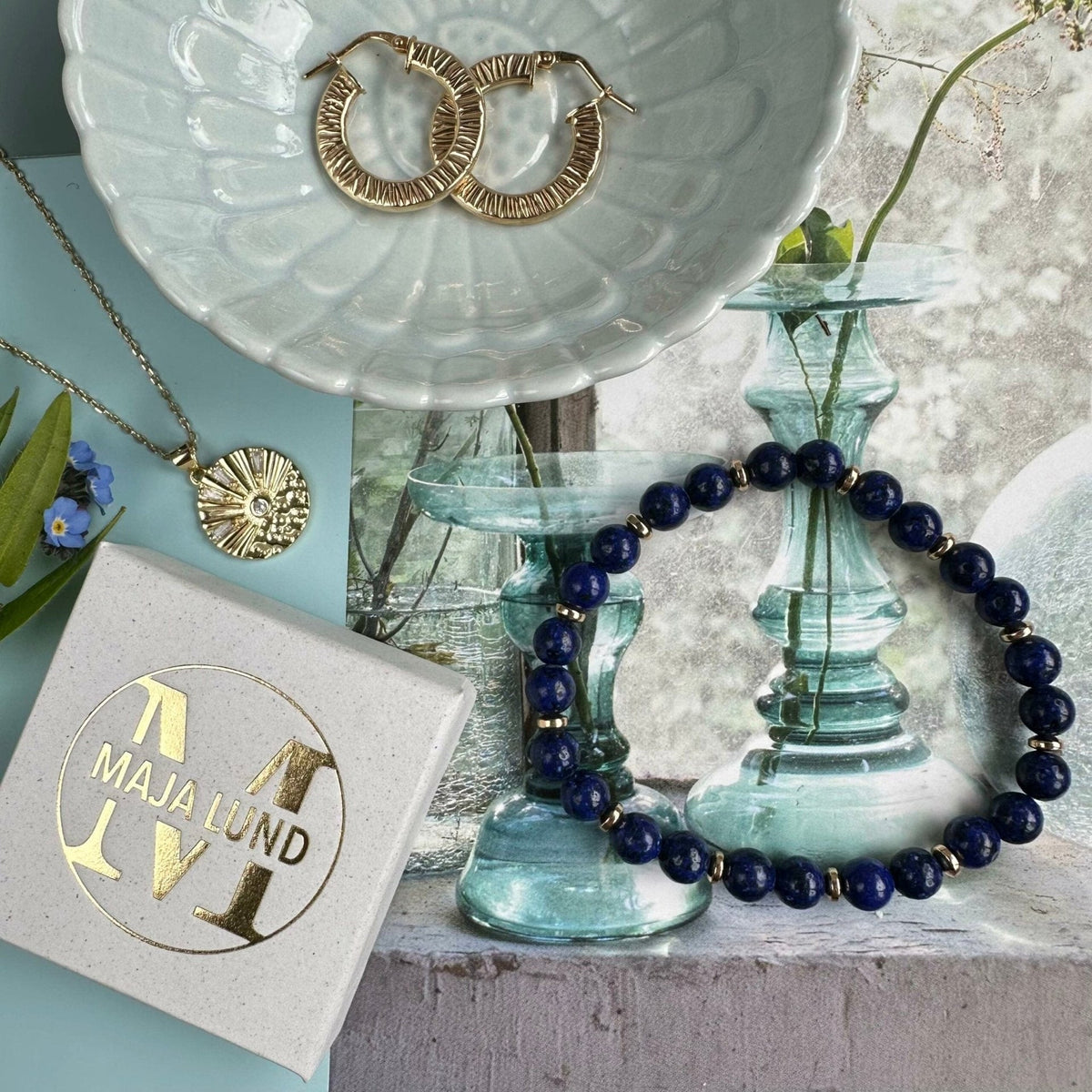 Armbånd Mollie Navy - VIAMAJA.DK