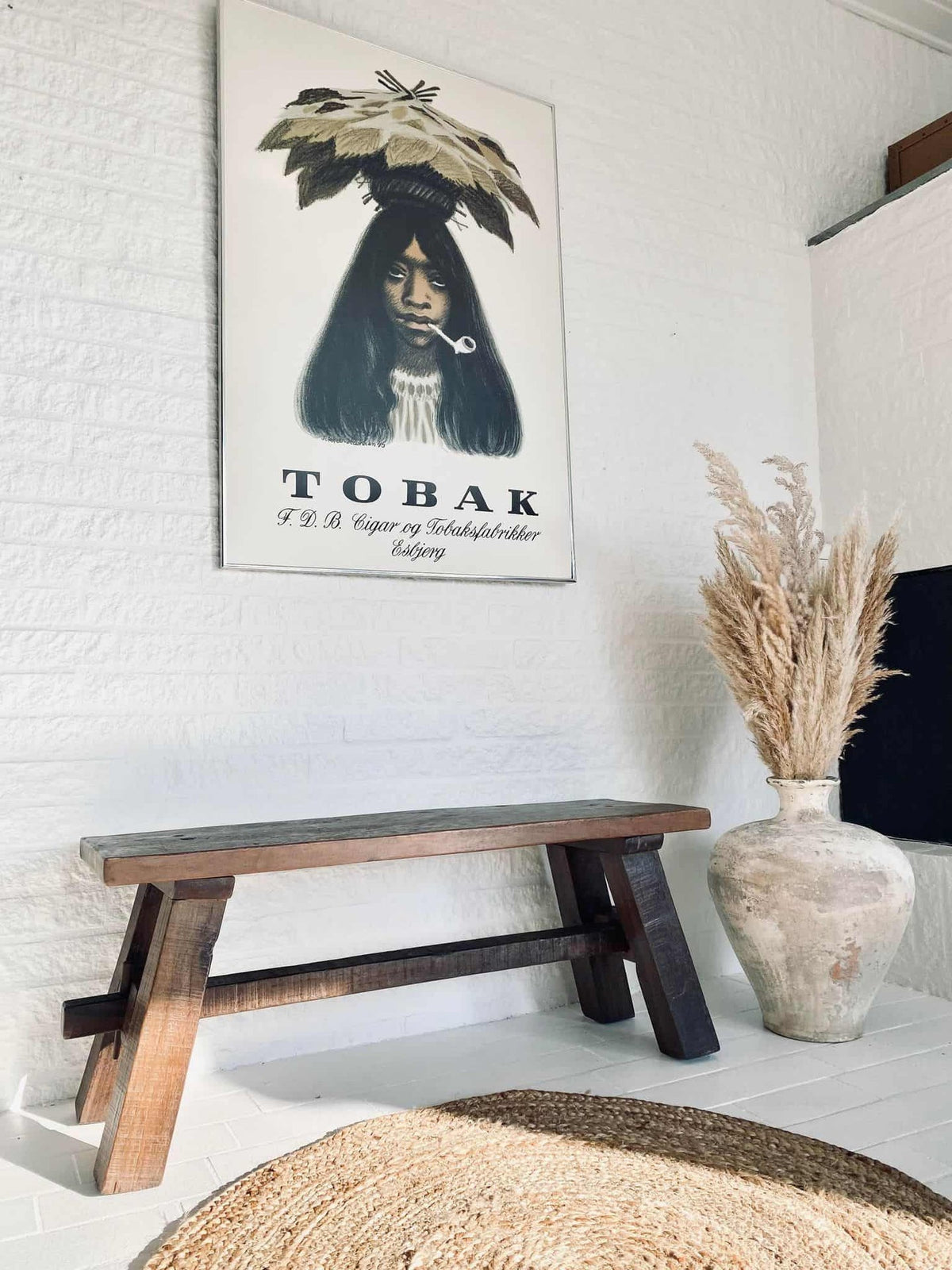 Bænk massiv træ - VIAMAJA.DK