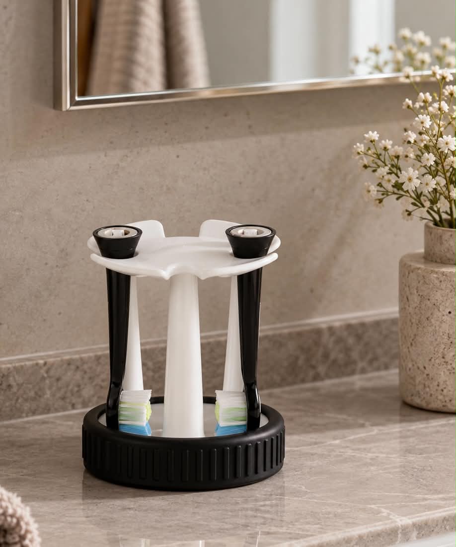 Tannbørsteholder Daily Soft – Hvitt porselen