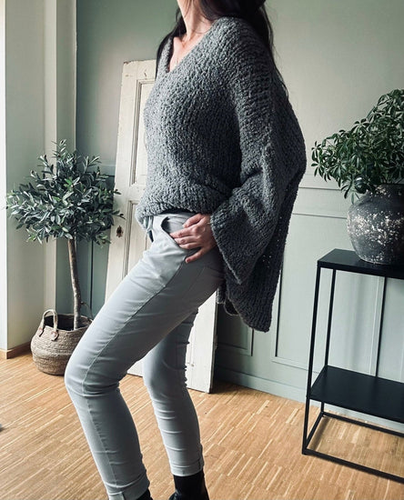 Bukser med stretch – Grey - VIAMAJA.DK