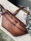 Bumbag LOCK - Dark cognac - VIAMAJA.DK