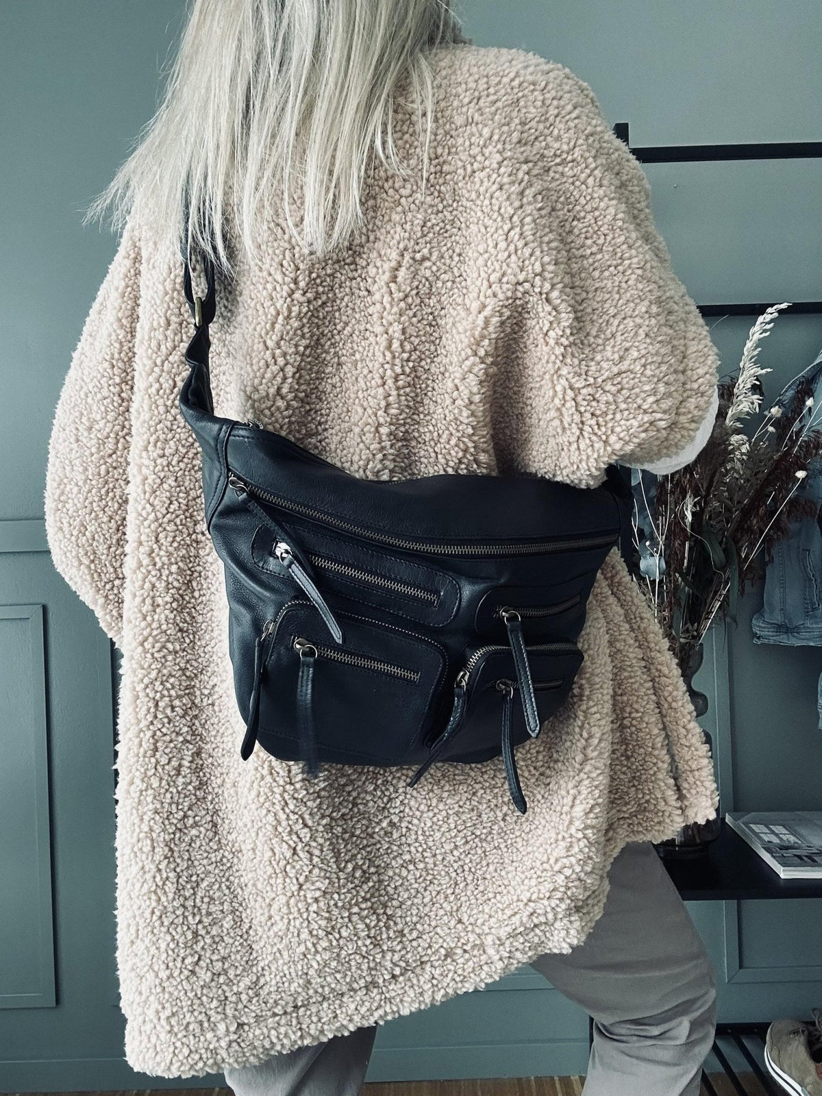 Bumbag XL Raw - Black m. Gunmetal - VIAMAJA.DK
