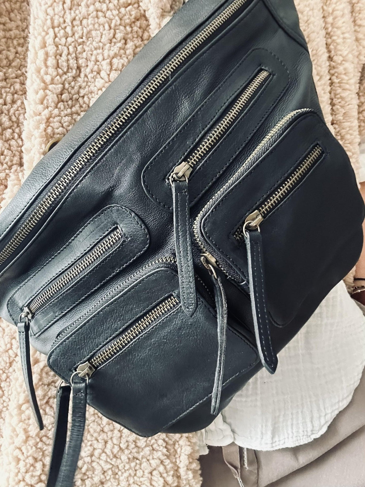 Bumbag XL Raw - Black m. Gunmetal - VIAMAJA.DK