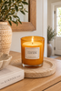 Duftlys – Cotton Gylden glas