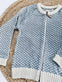Cardigan i merinould – Iris blue L - VIAMAJA.DK