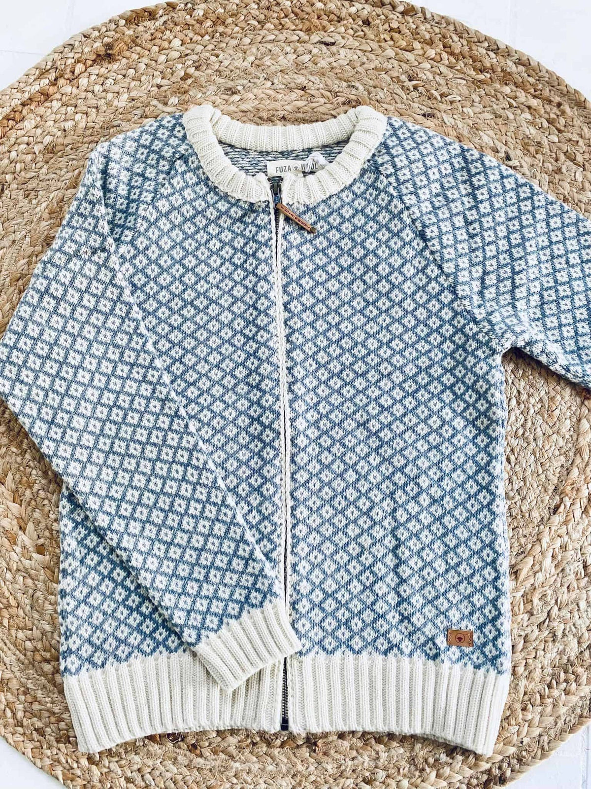 Cardigan i merinould - Iris blue M - VIAMAJA.DK