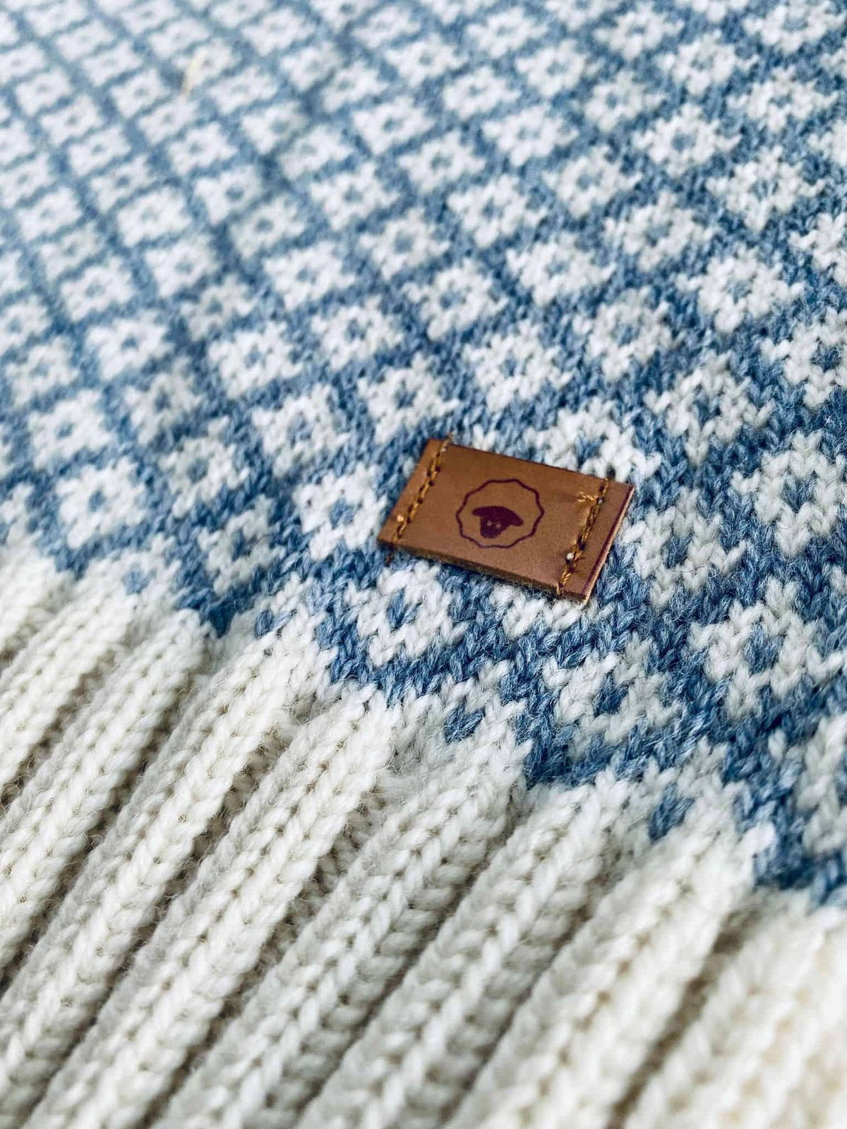 Cardigan i merinould - Iris blue M - VIAMAJA.DK