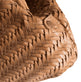Clutch / lædertaske HELLA flettet mønster – Brun - VIAMAJA.DK