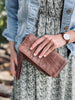 Clutch MILO lekker skinnkvalitet – CHESTNUT
