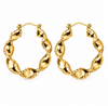 Øreringer Cora hoops - 18k forgylt