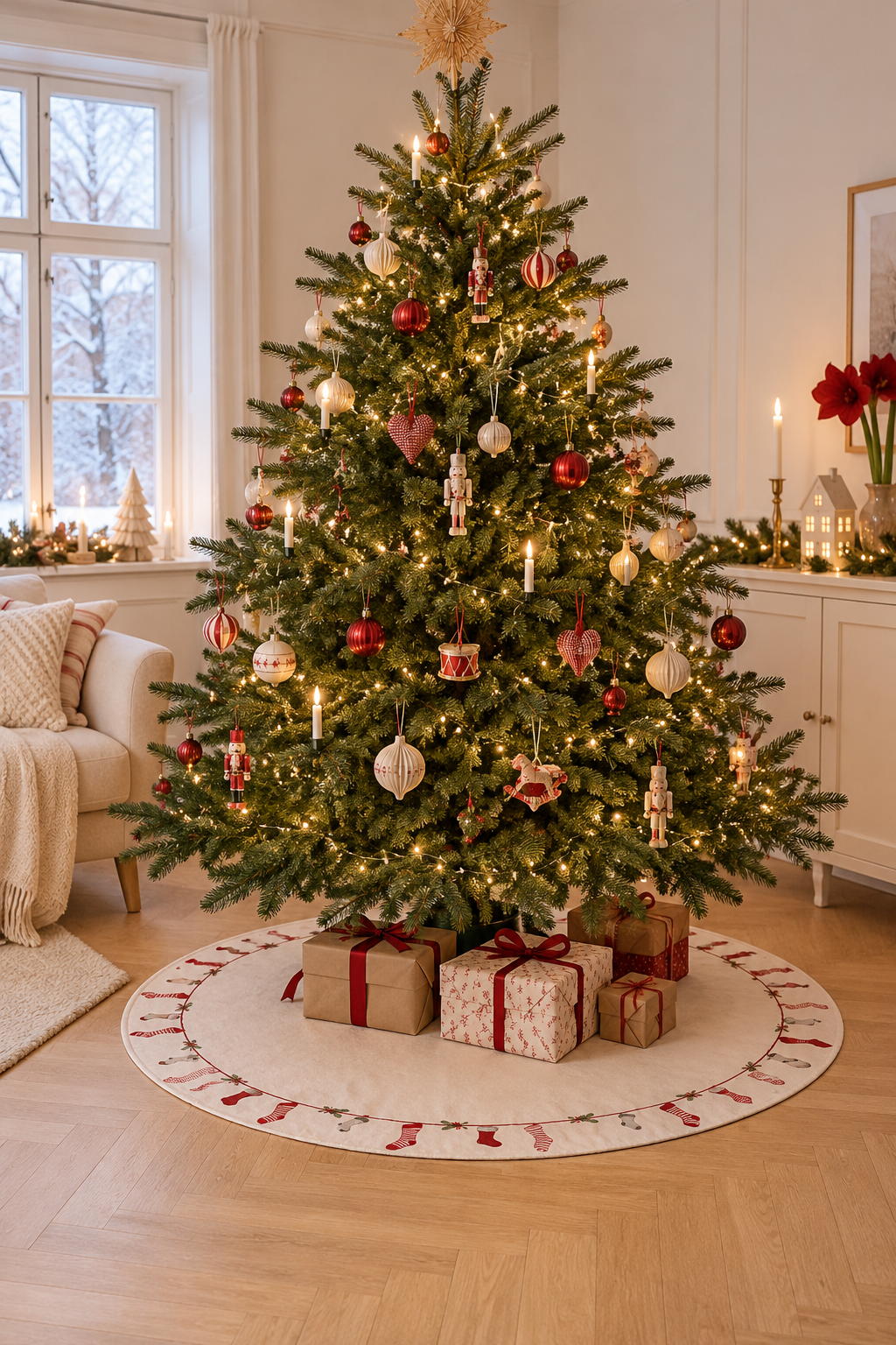 Juletreteppe Dia 120cm - OEKE-TEX